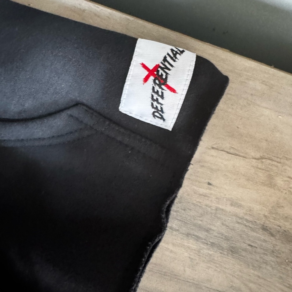 Men's Black Graphic Hoodie with Bold Lettering - Picture 3 of 13